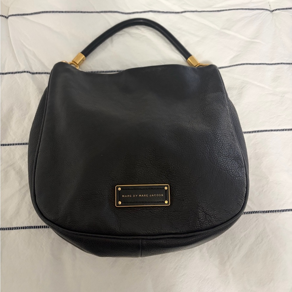 Marc by Marc Jacobs Black Leather Hobo Bag & matching zip around wallet